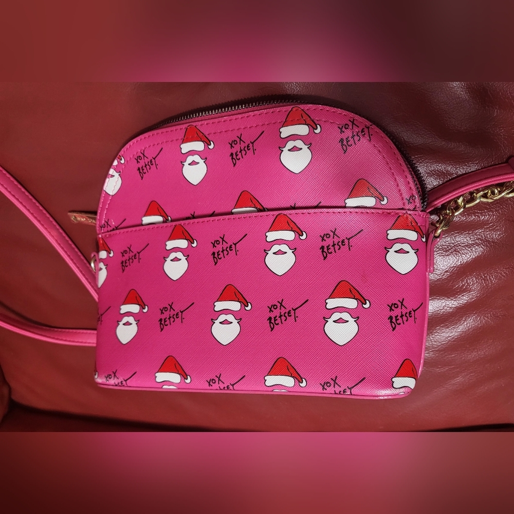 SOLD Betsey Johnson Santa Face Bag - Picture 5 of 8